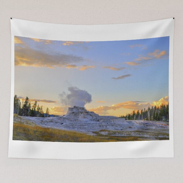 Item preview, Castle Geyser at Sunset, Yellowstone National Park, Wyoming designed and sold by Catherine Sherman.