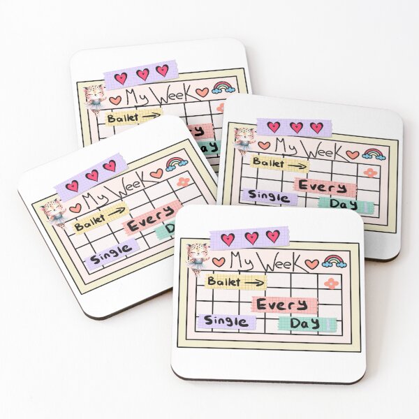 Item preview, Ballet Every Single Day Calendar Sticker designed and sold by Dance Vibes: Blingit Studios.