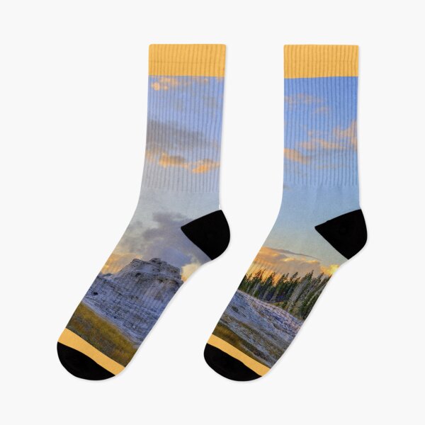 Item preview, Castle Geyser at Sunset, Yellowstone National Park, Wyoming designed and sold by Catherine Sherman.