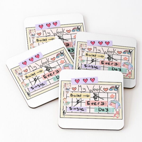 Item preview, Decorated Ballet Calendar Sticker for Journals designed and sold by Dance Vibes: Blingit Studios.