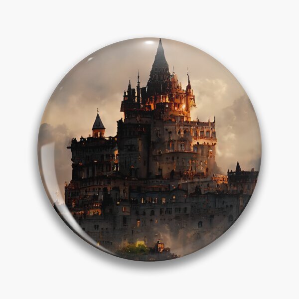 Item preview, Enchanted Fortress in Twilight Mist designed and sold by Amr Siam.