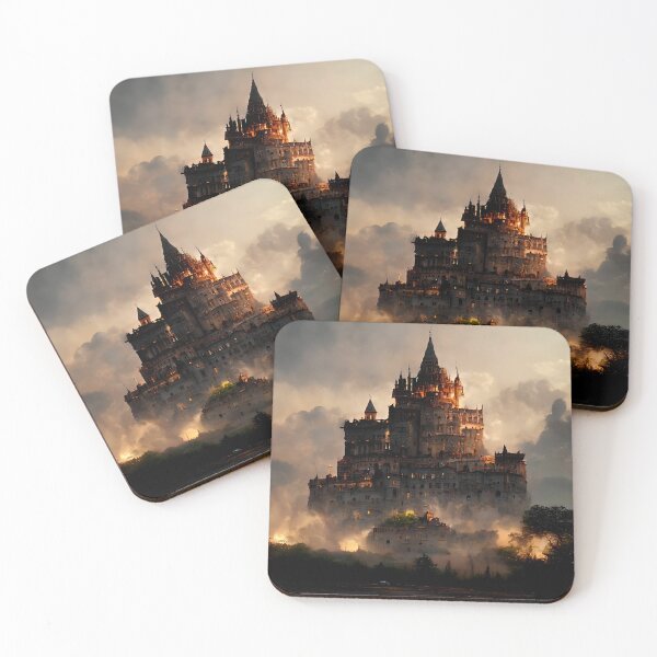 Item preview, Enchanted Fortress in Twilight Mist designed and sold by Amr Siam.