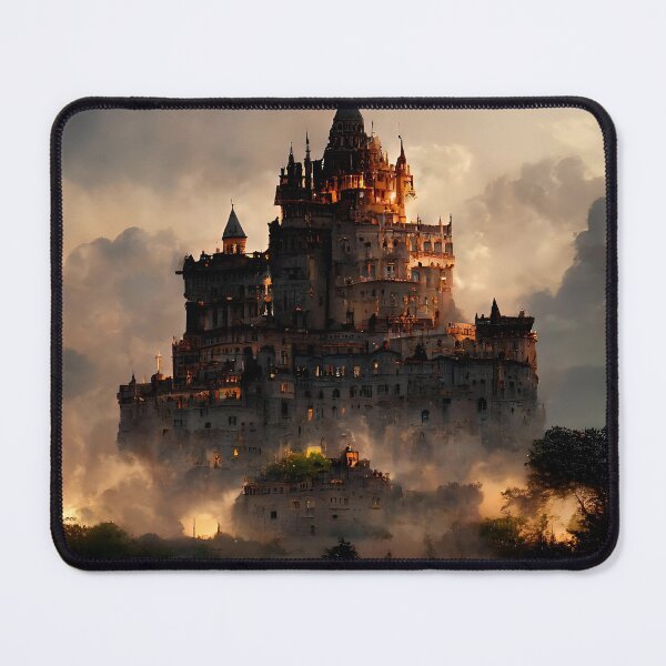 Item preview, Enchanted Fortress in Twilight Mist designed and sold by Amr Siam.