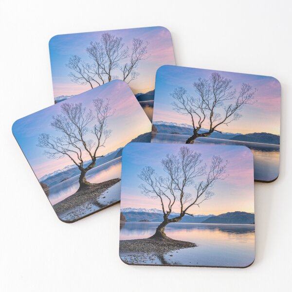 Item preview, That Wanaka Tree (portrait) sunrise designed and sold by Blue Wattle Photography.