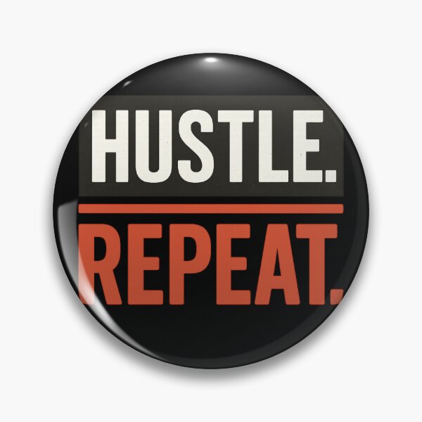 Item preview, Hustle. Repeat. Motivational Gym Fitness designed and sold by Picelmintco.