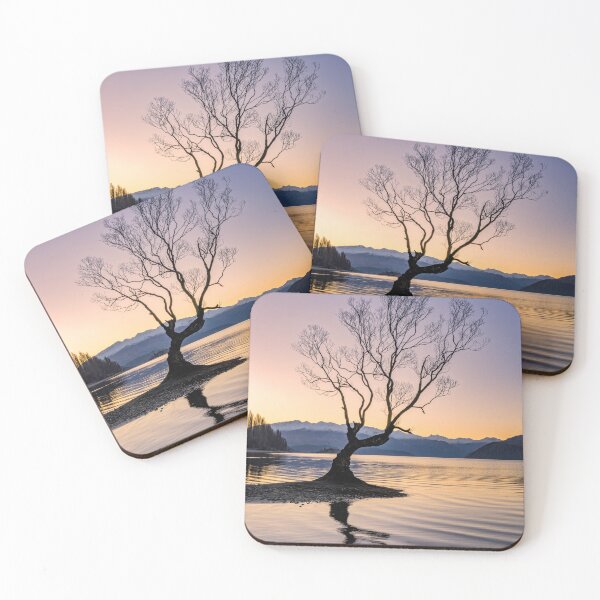 Item preview, That Wanaka Tree at sunset designed and sold by Blue Wattle Photography.