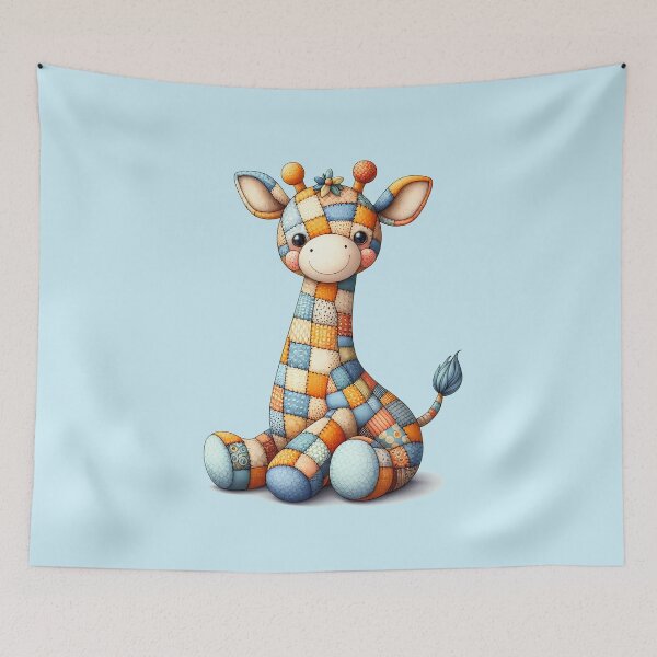 Item preview, Colorful Giraffe - Patchwork Animal designed and sold by PawPrintStyles.