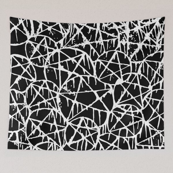 Item preview, black white dripping pentagram grunge punk  designed and sold by Gossip Rag.