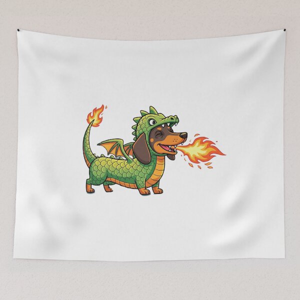 Item preview, Dragon Dachshund designed and sold by SweetMelodyCR.