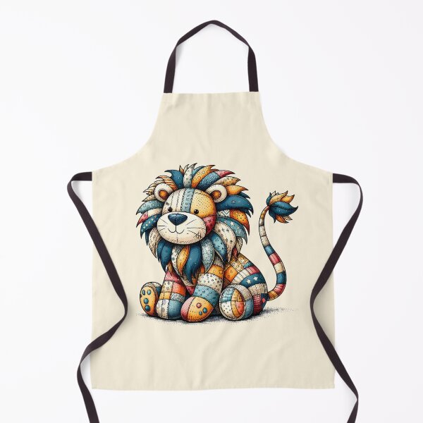 Item preview, Colorful Lion - Patchwork Animal designed and sold by PawPrintStyles.