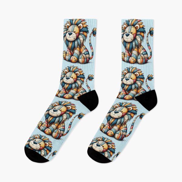 Item preview, Colorful Lion - Patchwork Animal designed and sold by PawPrintStyles.