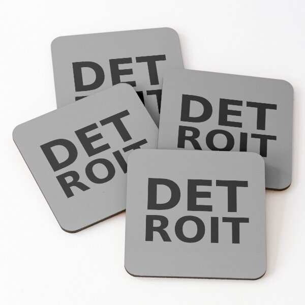 Item preview, DETROIT Stacked – Bold Modern Type City T-Shirt designed and sold by Gelle Studio.