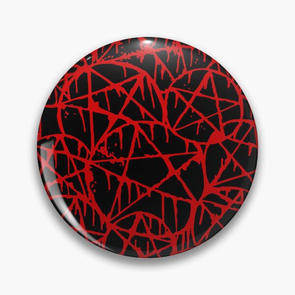 Item preview, black red dripping pentagram grunge punk  designed and sold by Gossip Rag.