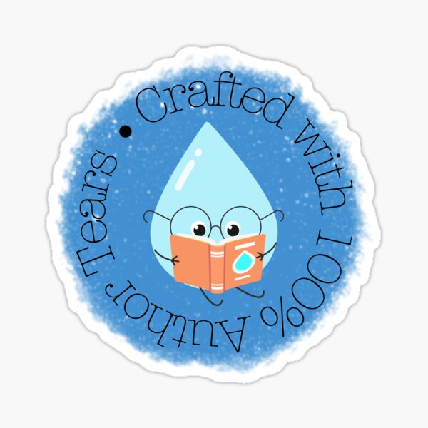 Item preview, Crafted With 100% Author Tears designed and sold by Fandom Riders.