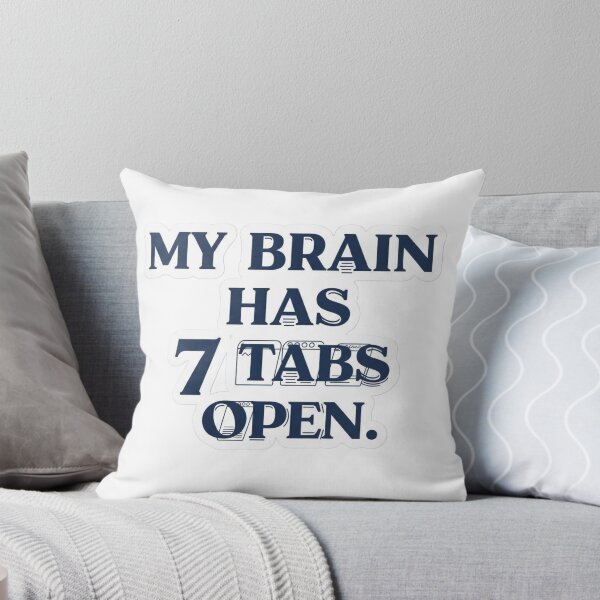 Item preview, My Brain Has 7 Tabs Open Funny Sticker | Relatable Multitasking Humor | Student Life Gift designed and sold by StickyGuys.