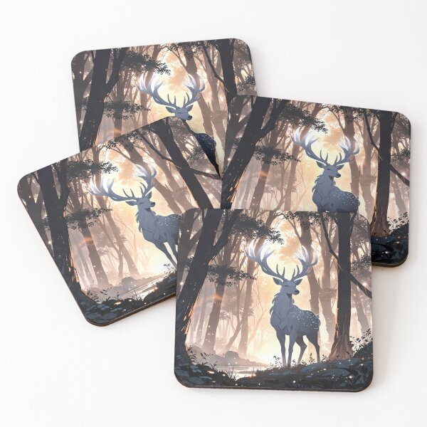 Item preview, The Stag of the Eternal Forest designed and sold by BespokeBrushes.