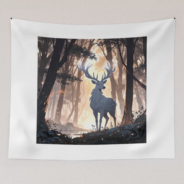 Item preview, The Stag of the Eternal Forest designed and sold by BespokeBrushes.