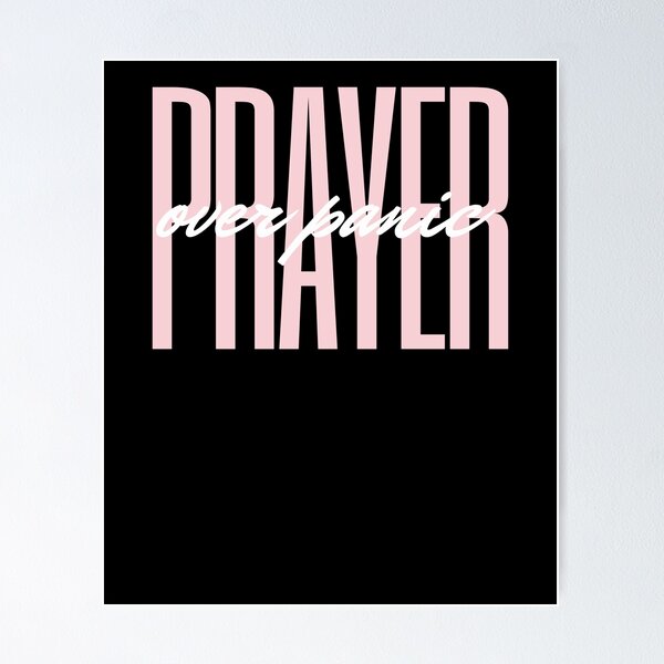 Item preview, Cute Prayer Over Panic Christian faith Praying Quote designed and sold by snowry.