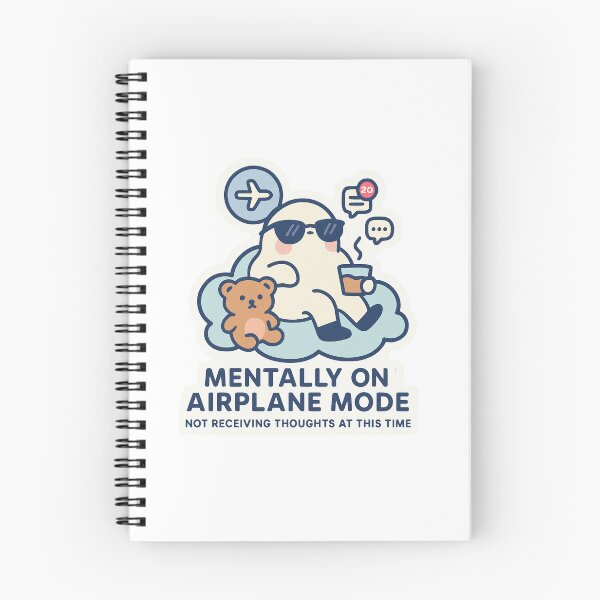 Item preview, Mentally on Airplane Mode – No Thoughts, Just Vibes designed and sold by kaydence18.