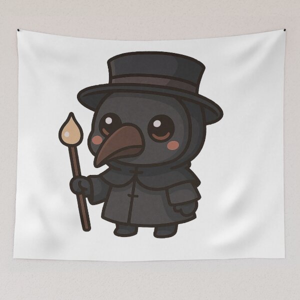 Item preview, Plague Doctor Cute Kawaii designed and sold by Owcomm.
