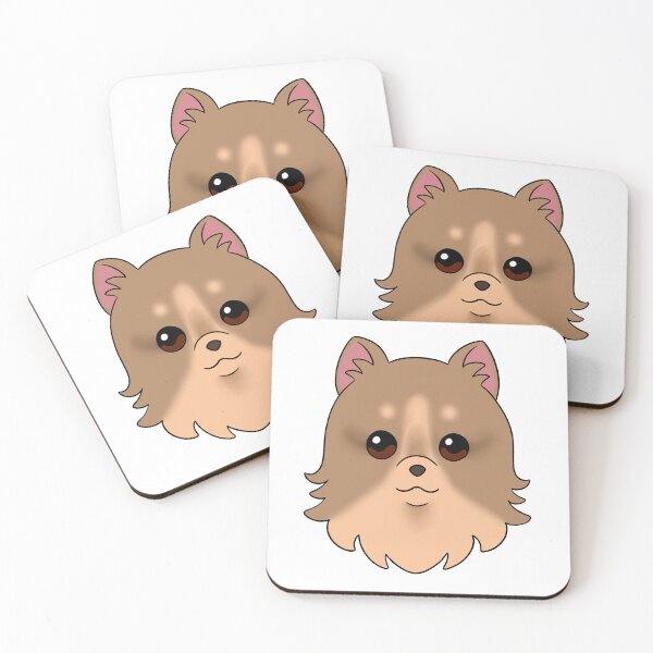 Item preview, Light Brown Pomeranian Cream Forehead Brows designed and sold by OliRoseArt.