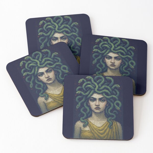 Item preview, Pixel Art Medusa designed and sold by Owcomm.