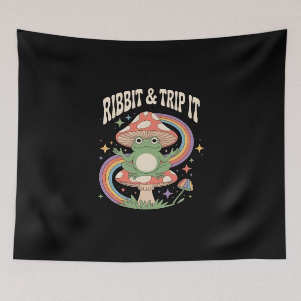Item preview, Trippy Mushroom Frog Graphic Tee designed and sold by Dazzle-Sizzle.