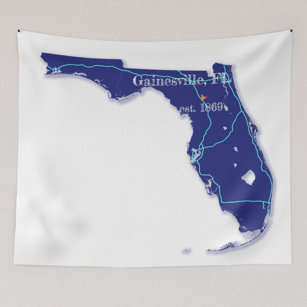 Item preview, Gainesville, FL [Blue] designed and sold by PhilbonianDezin.