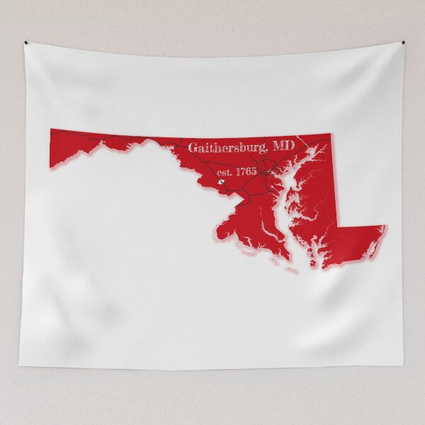Item preview, Gaithersburg, MD [Red] designed and sold by PhilbonianDezin.
