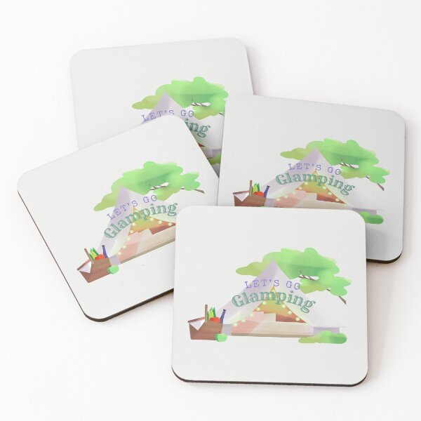 Item preview, Let's Go Glamping designed and sold by TurquoiseBird.