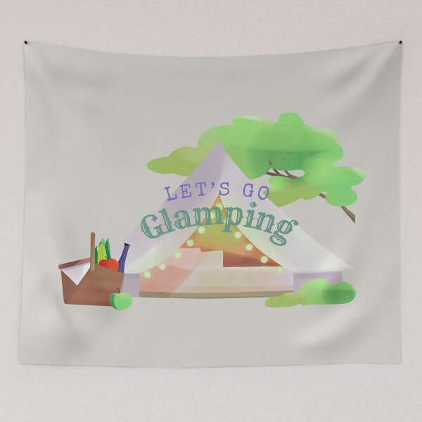 Item preview, Vamos a hacer glamping designed and sold by TurquoiseBird.