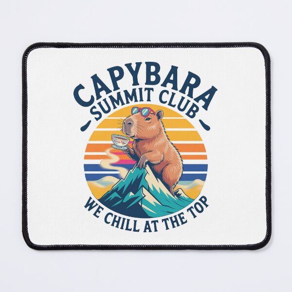 Item preview, Capybara Summit Club – Chill Hiking designed and sold by MonkiFlipp.