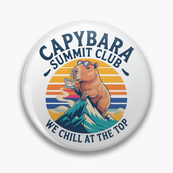 Item preview, Capybara Summit Club – Chill Hiking designed and sold by MonkiFlipp.