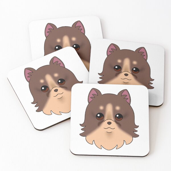 Item preview, Brown Pomeranian Cream Forehead Brows Tear Stains designed and sold by OliRoseArt.