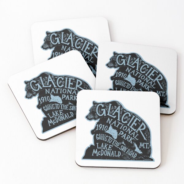 Item preview, Glacier National Park Bear Label designed and sold by John Morris Illustration.