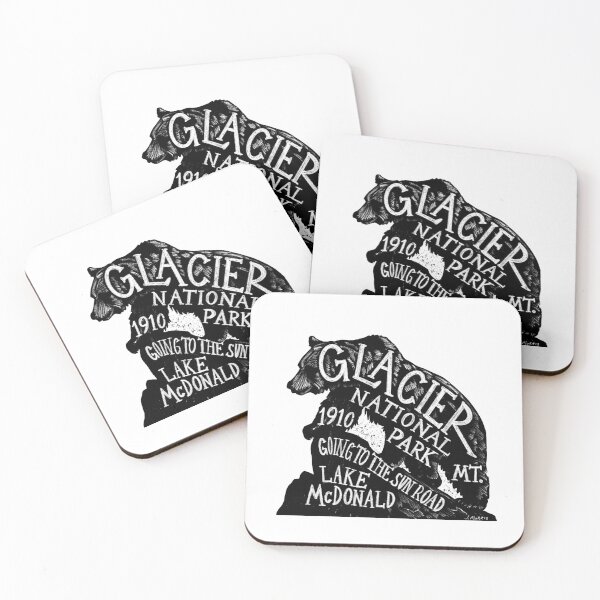 Item preview, Copy of Glacier National Park Bear Label designed and sold by John Morris Illustration.