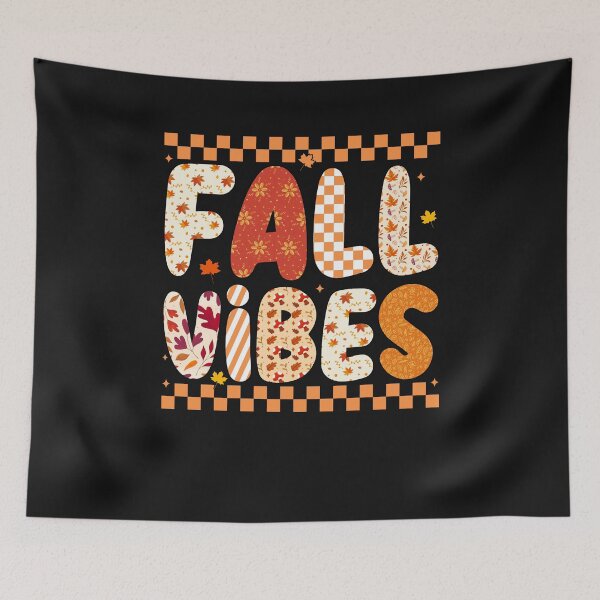 Item preview, Fall Vibes Bold Pattern Letters Autumn Style designed and sold by TalalosART.