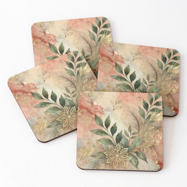 Item preview, Golden Verdance Whisper Abtract Art Collection designed and sold by Dream Bloom Gallery.