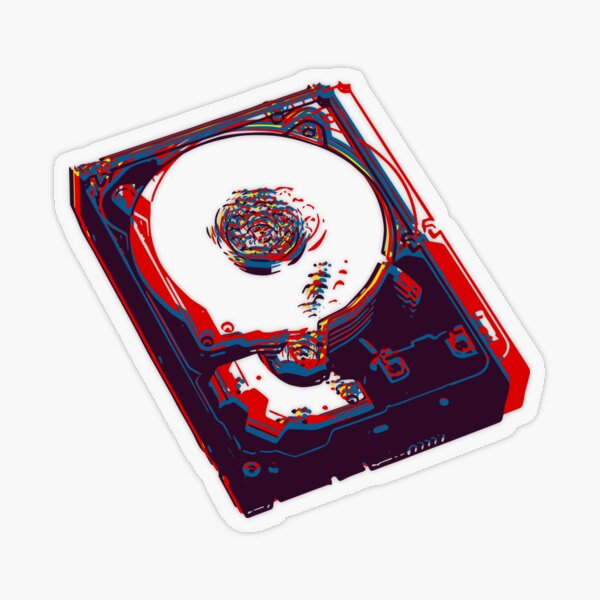hard drive Transparent Sticker
