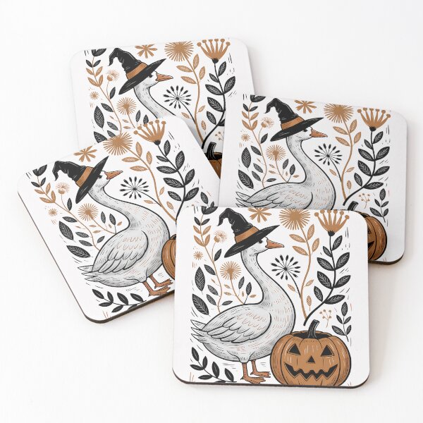 Item preview, Floral Halloween Silly Goose Fall  designed and sold by TalalosART.