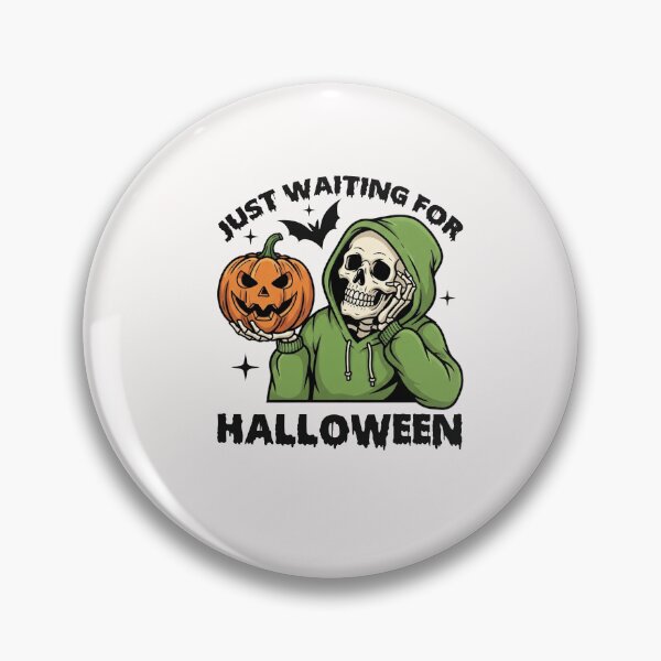 Item preview, Funny Skeleton Waiting for Halloween designed and sold by TalalosART.