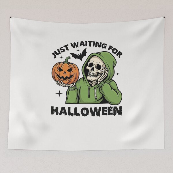 Item preview, Funny Skeleton Waiting for Halloween designed and sold by TalalosART.
