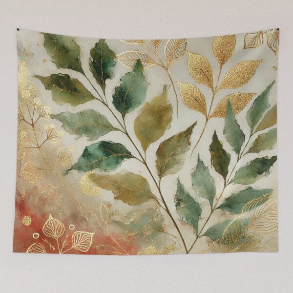 Item preview, Whispers of Golden Moss Abstract Art Collection designed and sold by Dream Bloom Gallery.