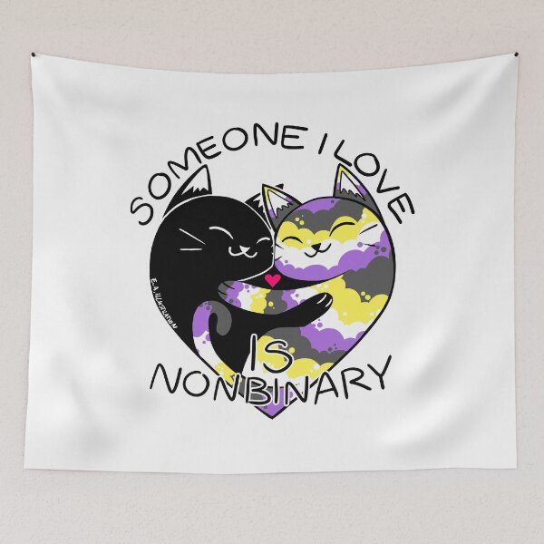 Item preview, Someone I Love is Nonbinary designed and sold by E.A.Illustration.