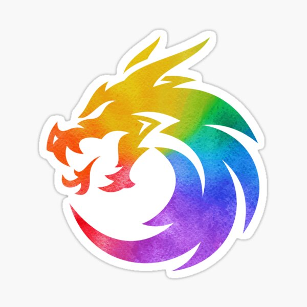 Item preview, DND Rainbow Dragon, LGBTQ Rainbow Pride Design  designed and sold by Travelslightly.