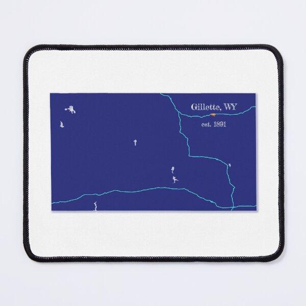 Item preview, Gillette, WY [Blue] designed and sold by PhilbonianDezin.