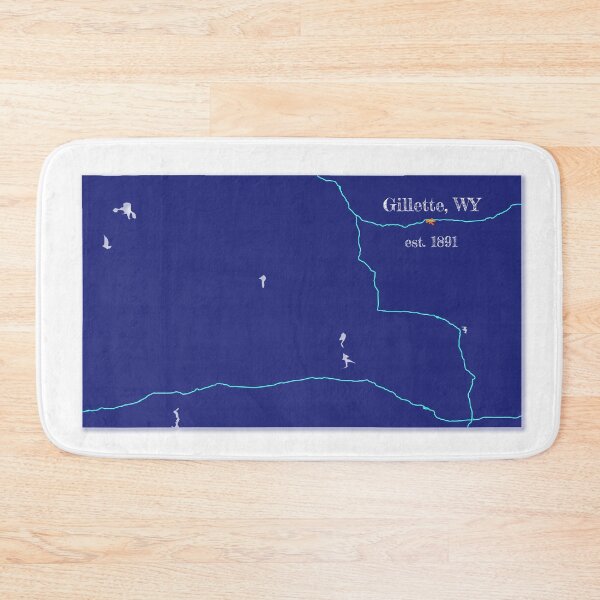 Item preview, Gillette, WY [Blue] designed and sold by PhilbonianDezin.