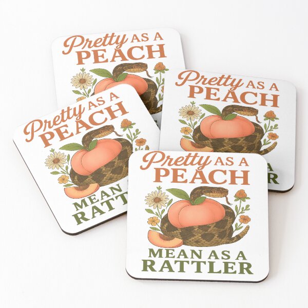 Item preview, Pretty as a Peach Mean as a Rattler designed and sold by Dizzy Dog Designs.