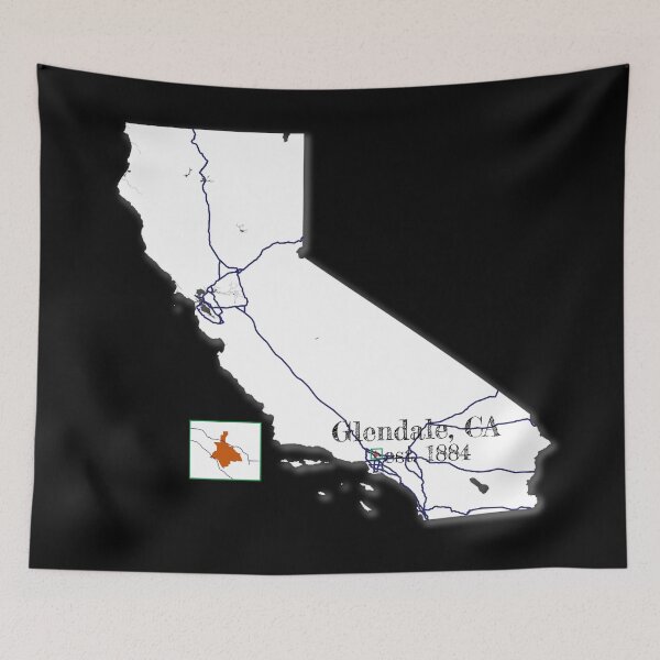 Item preview, Glendale, CA [White] designed and sold by PhilbonianDezin.