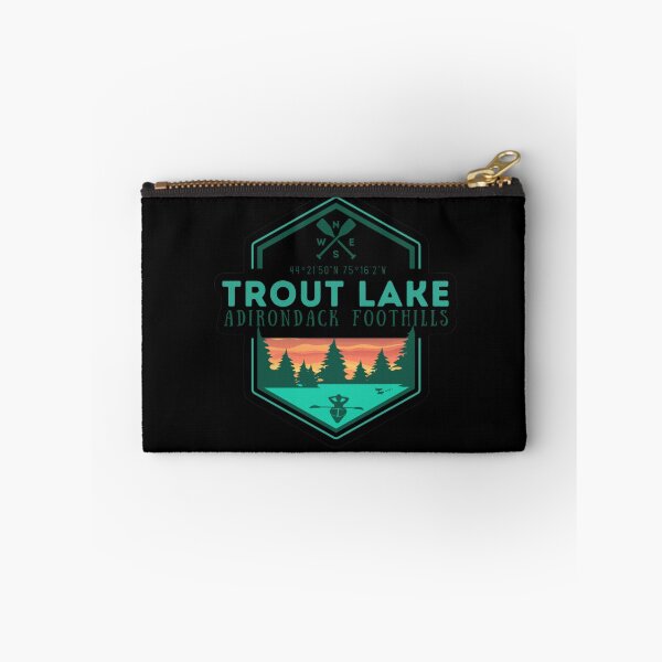 Item preview, Geometric Trout Lake Adirondack Foothills NESW oars coordinates kayak sunset designed and sold by CreativeCurious.